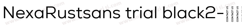 NexaRustsans trial black2字体转换